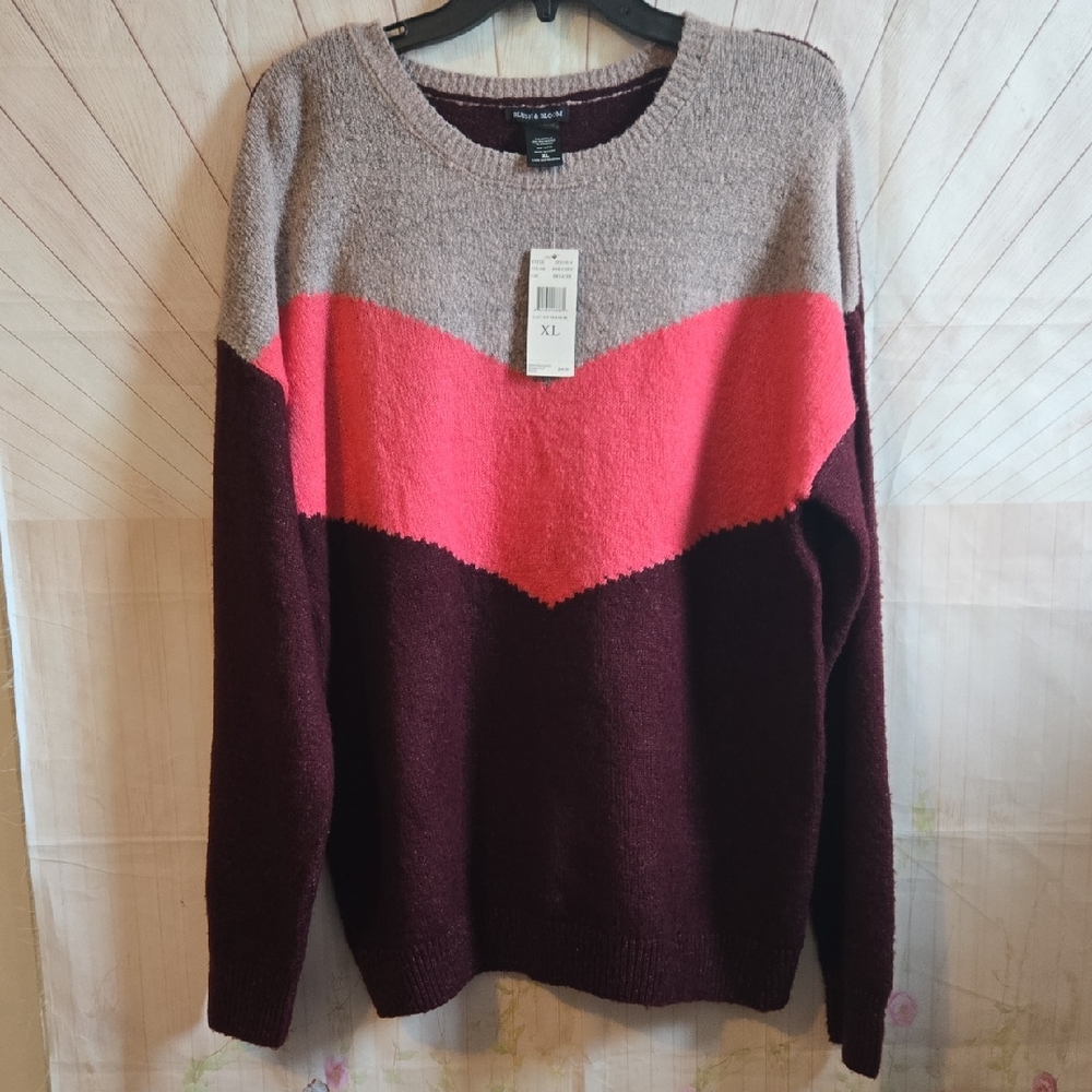 Blush & Bloom Cherry Pink Women's Sweater Style JFS19014 COZY Soft XL